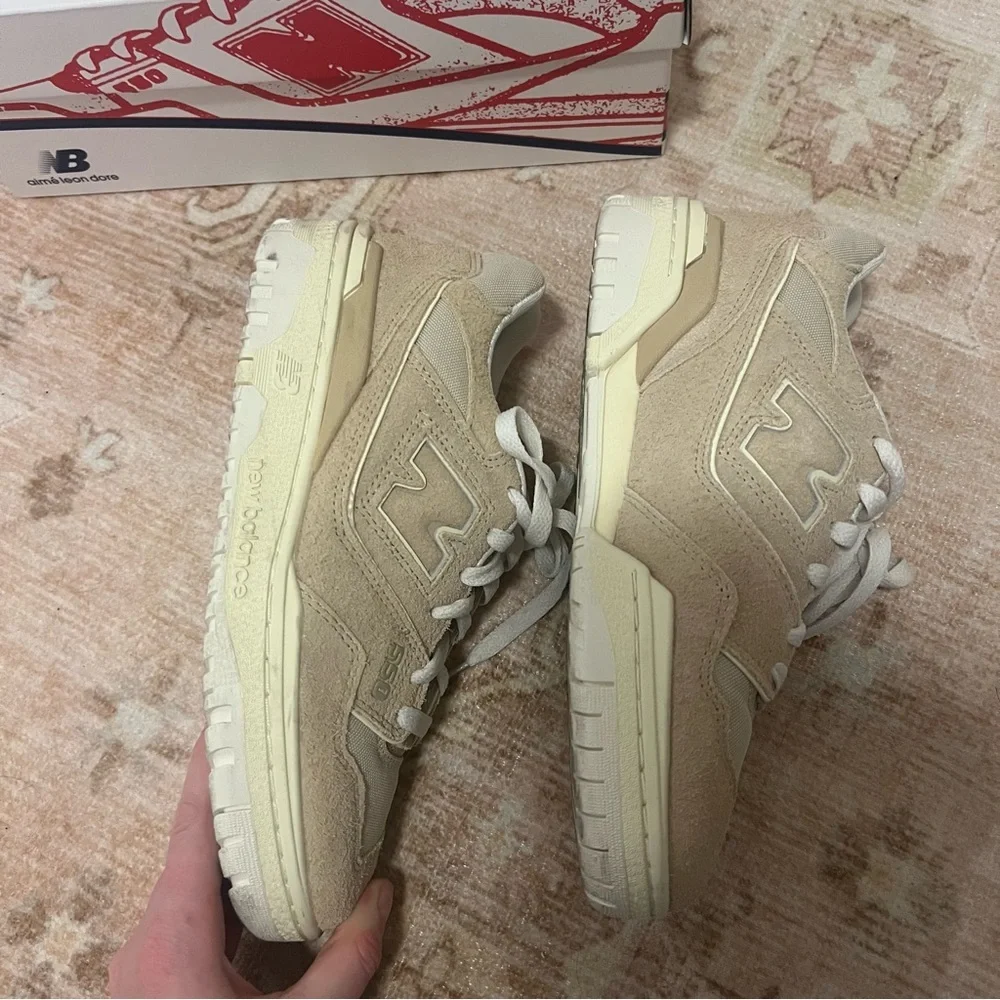Limited Edition New Balance 550 x Aime Leon Dore Low suede Taupe Beige​ - Picture 4 of 8